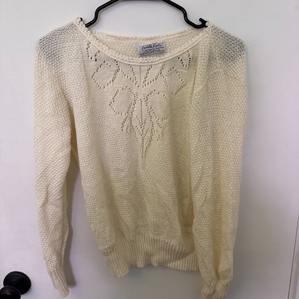 Vintage cream sweater